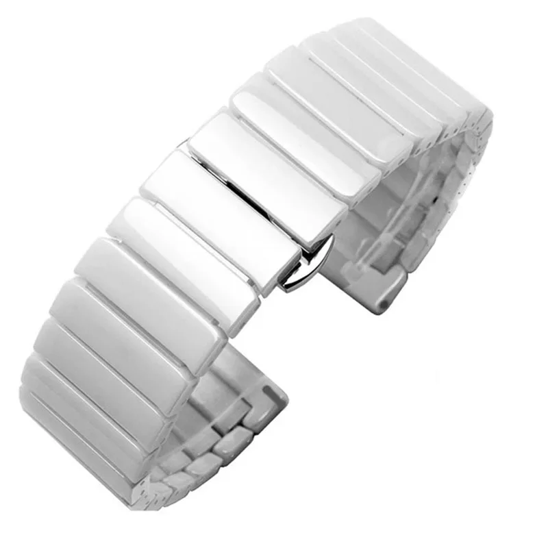 22mm Ceramic strap for smartwatch– White