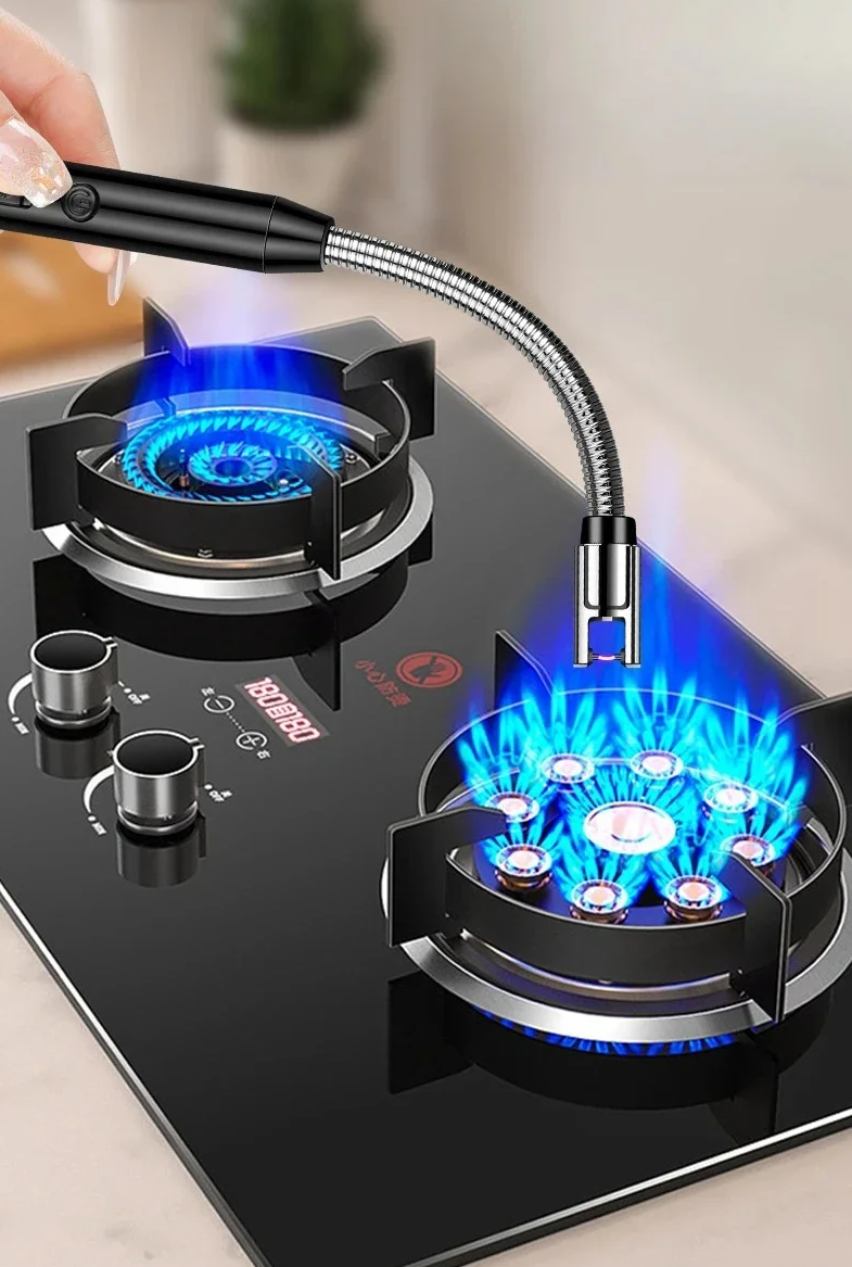 Type-C Rechargeable Windproof Arc Lighter with Flexible Neck