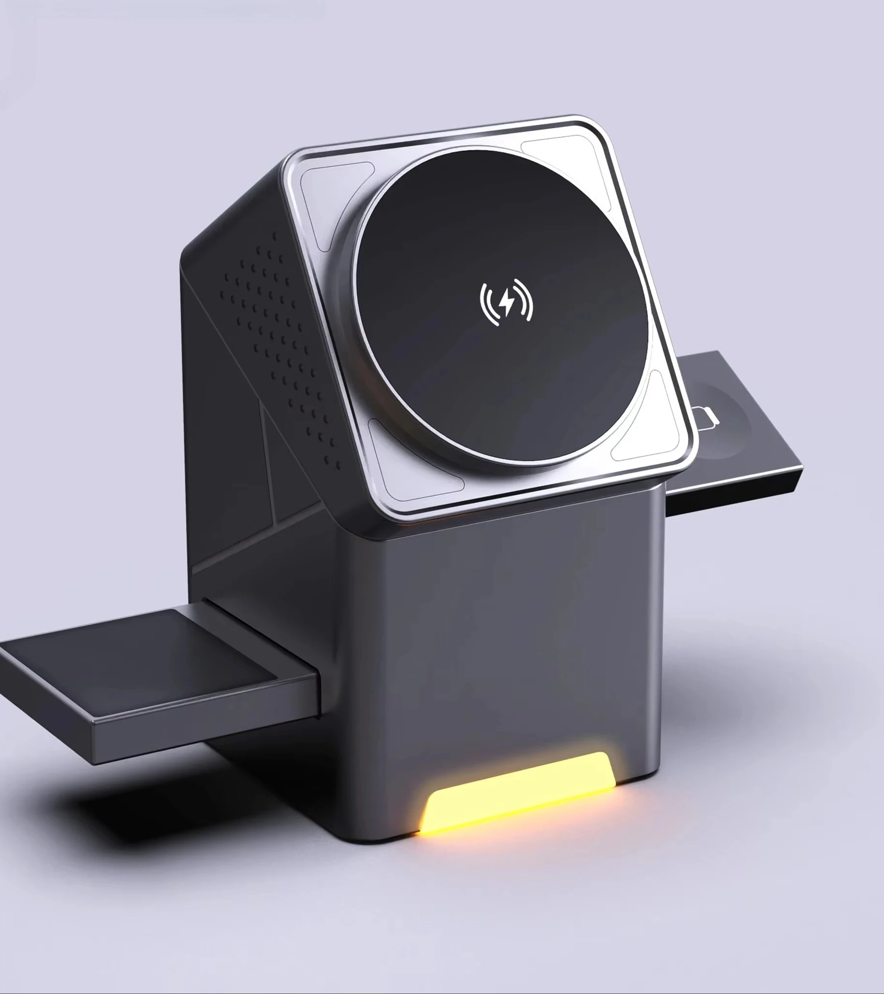 Automatic Rotation 3 in 1 15W Wireless Charger