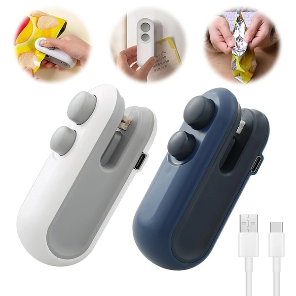 USB Rechargeable Handheld Food Bag Sealer – Seal Freshness Anytime