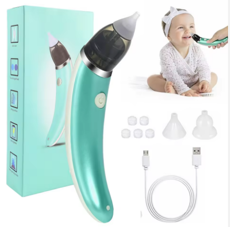 Baby Nose Cleaner with Different Levels of Suction USB Rechargeable Nasal Aspirator
