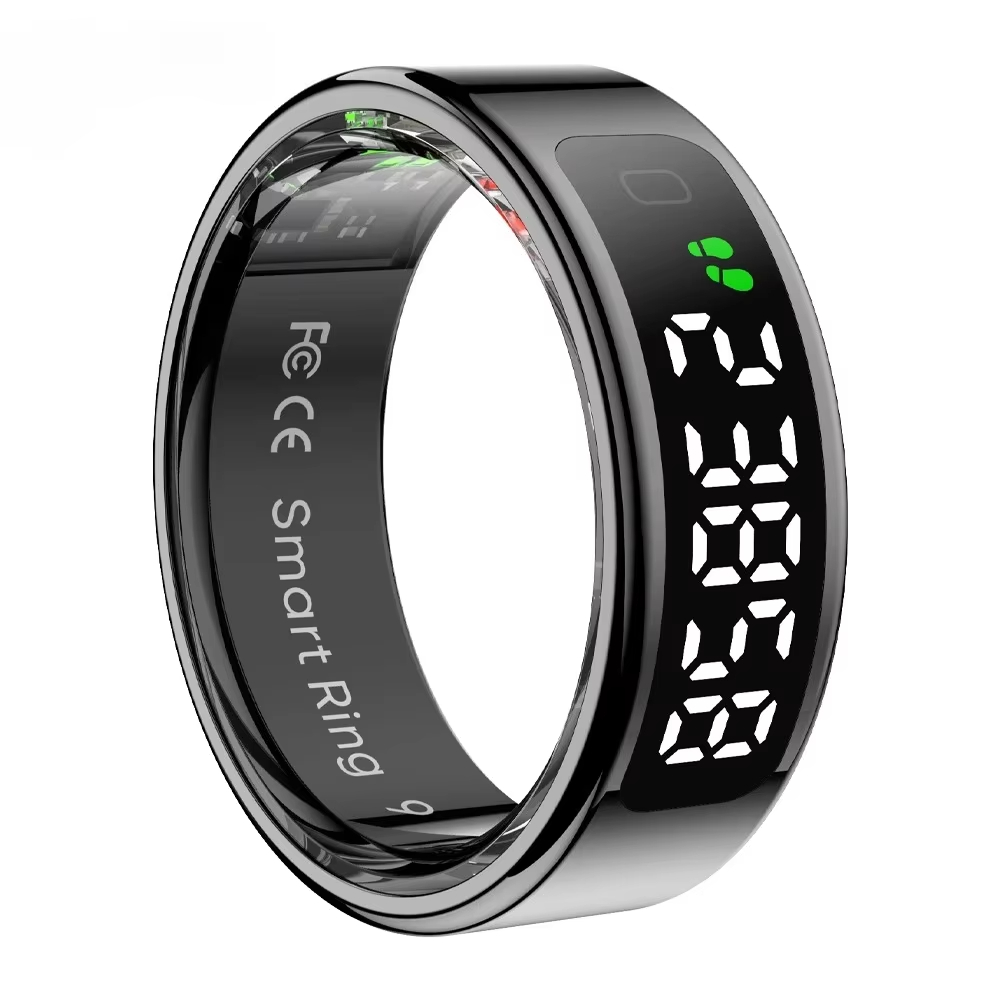COLMI R12 Smart Ring with Display Screen and Touch – Black